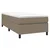 Vidaxl Box spring postelja z vzmetnico taupe 100x200 cm blago