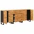 Kreveta 3 pcs Smeđa 60 x 33 x 75 cm Čvrsto drvo manga