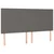 Vidaxl Box spring postelja z vzmetnico siva 200x200 cm umetno usnje