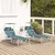 Ležaljka 2 pcs Zelena 58 x 188 x 77cm Poliester