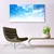 tulup.si Steklena slika Sky oblaki landscape 140x70 cm 4 obešalnika