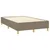 Vidaxl Box spring postelja z vzmetnico LED taupe 120x200 cm blago
