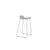 Venture Design Barski stol Wave 42x50x87 cm siva