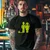 Camiseta Majica sa štampanim printom Cam 242, Muška, Crna