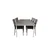 Venture Design Jedilna miza in komplet stolov 76x224x100 cm siva