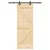 Klizna vrata NARVIK Prirodna i crna 70 x 210 cm (152,5 cm)