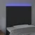 Vidaxl LED posteljno vzglavje črno 100x5x118/128 cm žamet