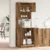 Kuhinjski bufet s policom 2 pcs Staro drvo 60 x 50 x 180 cm