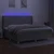 Krevet box spring s madracem LED svjetlosivi 200x200 cm tkanina