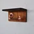 Hanah Home Polica sa držačem Cop056, 29x16x14 cm, Boje oraha