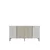 Hanah Home komoda Poli 150, 150 cm, bela / travertin / srebrna