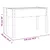 Sadilica s oblogom siva 118 x 59 x 76 cm od masivne jelovine