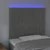 LED uzglavlje svjetlosivo 100x5x118/128 cm baršunasto