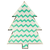 meri meri® tanjuri iz papira die cut patterned christmas tree (8 komada)