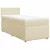 vidaXL vidaXL Box spring postelja z vzmetnico krem 90x200 cm blago, (21291921)