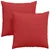 Jastučići za sofu 2 pcs Crvena 80 x 80 cm tkanina