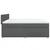 Vidaxl Box spring postelja z vzmetnico temno siva 180x200 cm blago