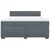 Vidaxl Box spring postelja z vzmetnico temno siva 180x200 cm žamet