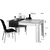 Hanah Home Trpezarijski sto Oblo 130x78x80cm Beli