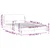 Vidaxl Posteljni okvir Dover temno rjav 120x200 cm blago