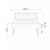 HANAH HOME Trpezarijska klupa Vina 1070 1 GreenAtlantic