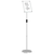 Stalci za sajmove Srebrno 25 x 25 x 125 cm Aluminij
