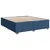 Vidaxl Box spring postelja z vzmetnico modra 200x200 cm blago