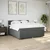Vidaxl Box spring postelja z vzmetnico temno siva 200x200 cm blago