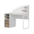 Hanah Home radni sto Mirel, 120 cm, beli / orah
