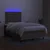 Vidaxl Box spring postelja z vzmetnico LED taupe 120x200 cm blago
