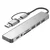 Gembird A-CM-COMBO8-06** Adapter, 8 portova, USB3.0, USB2.0, SD, 3.5mm)