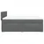 Vidaxl Box spring posteljni z vzmetnico temno siv 140x190 cm blago