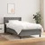 Vidaxl Box spring postelja z vzmetnico temno siva 90x190 cm blago