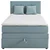 Welnova POSTELJA BOXSPRING 90 cm x 200 cm , tekstil svetlo modra