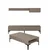 Hanah Home Set TV komoda i klub sto Lyon 3, 4 komada, Braon