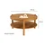 Hanah Home Klub sto Monza, 80x48 cm, Braon