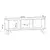 Hanah Home TV komoda Tina
