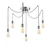 Opviq Luster MR-906, 126 cm, 6xE27, 40W, Srebrne boje