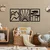 Atelier Del Sofa Set zidnih dekoracija Vista Trio B, 56x42 cm 1.5 mm, 3 komada, Crna