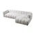 Atelier del Sofa Ugaona garnitura na razvlačenje N-Line Right, 265 x 185 x 95 cm, Bela