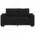 Vidaxl Dvosed črne barve 160x77x82 cm blago