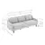 Atelier del Sofa Trosed Robin Extra 3, 220x84x87cm, Beli
