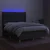 Vidaxl Box spring postelja z vzmetnico LED temno siva 140x190 cm blago