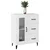 vidaXL Komoda bela 69,5x34x90 cm konstruiran les