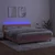Vidaxl Box spring postelja z vzmetnico LED roza 160x200 cm žamet
