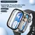 Binghong Zaštitno staklo za pametni sat + Zaštitno kućište za pametni sat za Huawei Watch Fit4 Pro