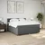Vidaxl Box spring postelja z vzmetnico temno siva 200x200 cm blago
