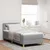 Vidaxl LED Box Spring Postelja Svetlo siva 90 x 200 cm blago