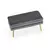 Halmar Tabure VELVA gray/gold (1p=1szt)