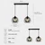 Luster na sajli SOLO BLACK 2xE27/60W/230V